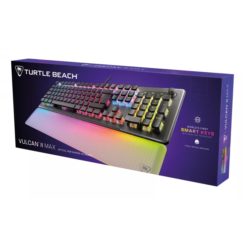 Turtle Beach Vulcan II Max tastatūra Gaming USB QWERTZ Melna