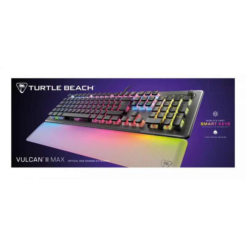 Turtle Beach Vulcan II Max tastatūra Gaming USB QWERTZ Melna
