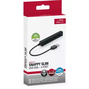 USB Hubs Speedlink Snappy Slim 480 Mbit/s Melns