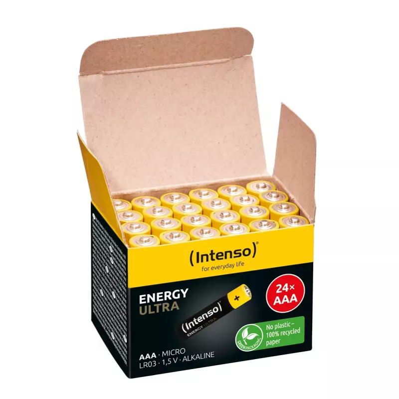 Vienreizējās lietošanas baterija Intenso Energy Ultra AAA (24 gab.)