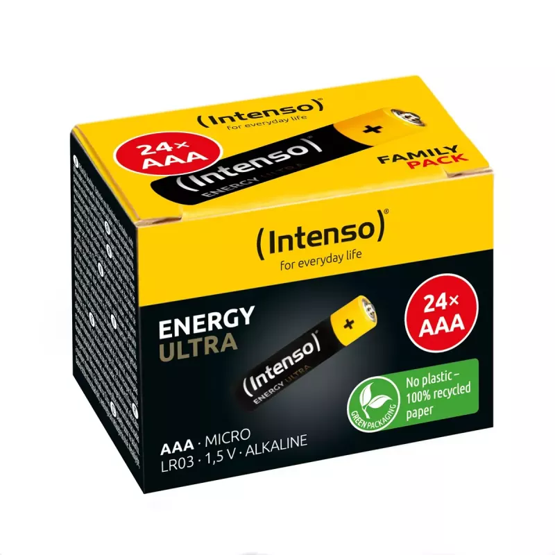 Vienreizējās lietošanas baterija Intenso Energy Ultra AAA (24 gab.)