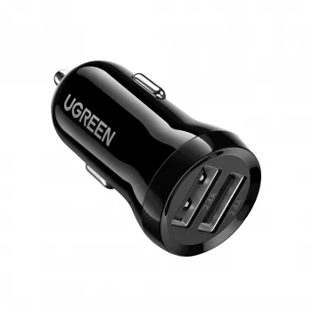 Ugreen 50875 auto lādētājs MP4, mobilais dators, melns, cigarešu šķiltavas