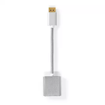 Nedis CCTB37250AL02 video kabeļa adapteris 0.2 m DisplayPort–DVI-D sudraba