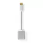 Nedis CCTB37250AL02 video kabeļa adapteris 0.2 m DisplayPort–DVI-D sudraba