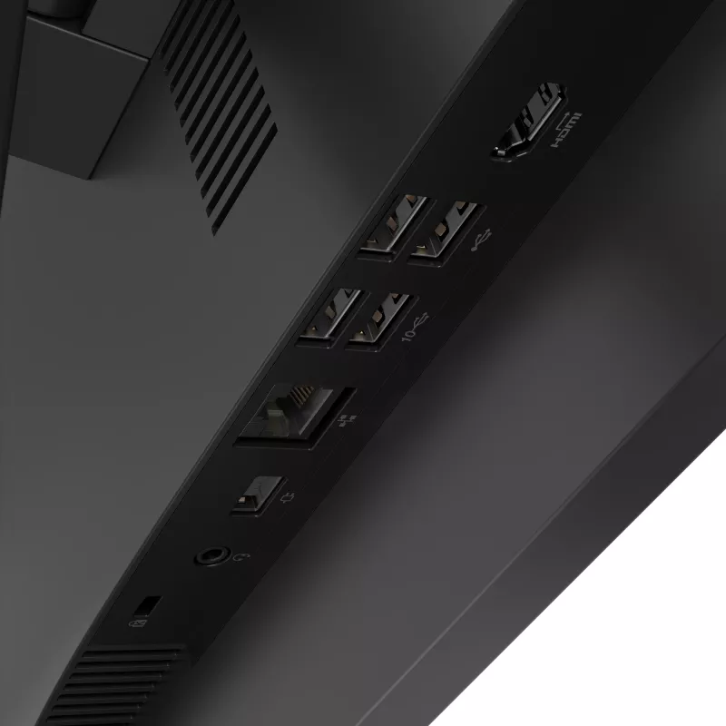 Lenovo V100 All-in-One PC 23.8 inch Full HD Intel N100 8GB DDR4 256GB SSD Windows 11 Pro Melns