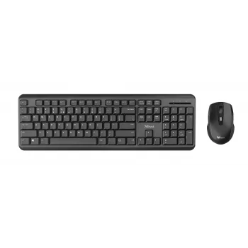 Trust TKM-350 Bezvadu tastatūras un peles komplekts, QWERTZ, melns