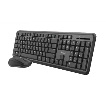 Trust TKM-350 Bezvadu tastatūras un peles komplekts, QWERTZ, melns