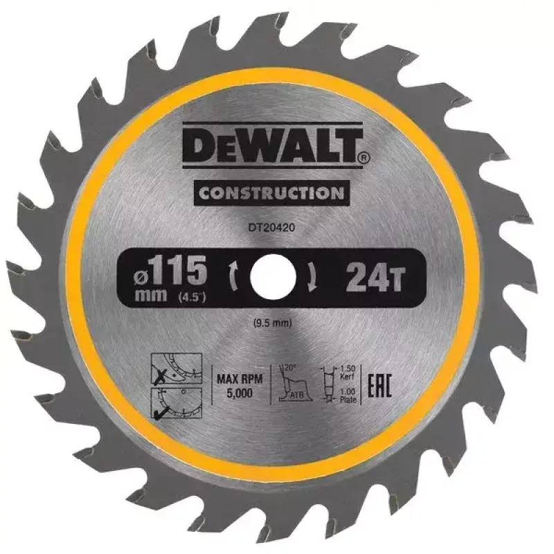 Ripzāģa asmens DeWALT DT20420-QZ 11,5 cm kokam