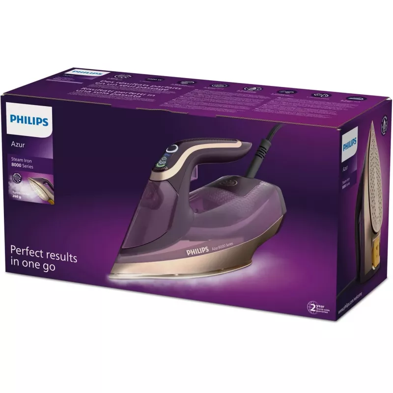 Gleznotājs Philips DST8040/30 — 3000 W, 0.35 L tvertne, SteamGlide Elite zole, vertikāls tvaiks
