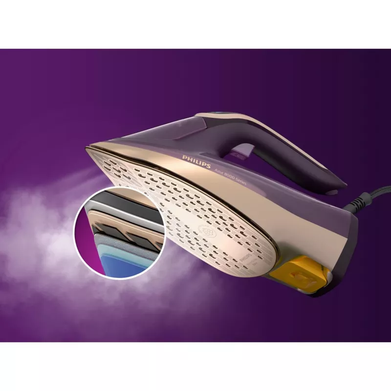 Gleznotājs Philips DST8040/30 — 3000 W, 0.35 L tvertne, SteamGlide Elite zole, vertikāls tvaiks