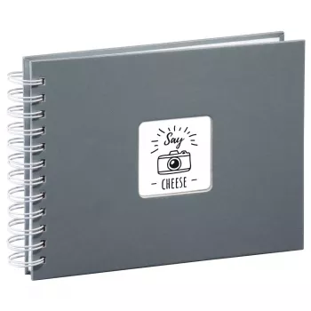 Hama Fine Art fotoalbums Pelēks 50 lapas 10 x 15 cm Spirālveida iesējums