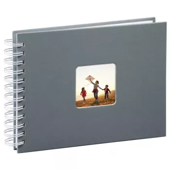 Hama Fine Art fotoalbums Pelēks 50 lapas 10 x 15 cm Spirālveida iesējums