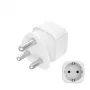 Hama 00223440 strāvas kontaktdakšas adapteris Type M Type C (Europlug)+Type F balts