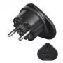 Hama 00223454 strāvas adapteris E/F hibrīds universāls melns