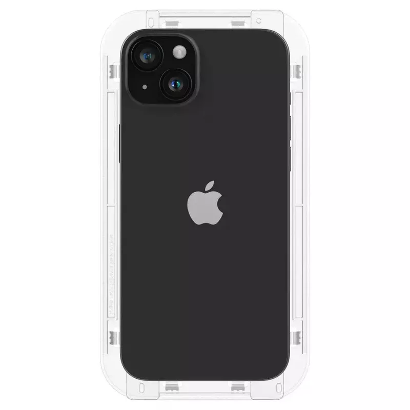 Spigen Glas.tR EZ Fit aizsargstikls iPhone 15, melns