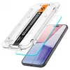 Spigen Glas.tR EZ Fit aizsargstikls iPhone 15, melns