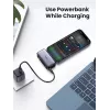 Power bank UGREEN 35338, 5000 mAh, pelēks, portatīvais akumulators viedtālrunim, vienas ierīces izvade