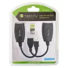 Techly IUSB-EXTENDTY5 USB signāla pagarinātājs pa tīkla kabeli Cat.5e/6 līdz 50 m, USB uz RJ-45, melns
