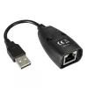 Techly IUSB-EXTENDTY5 USB signāla pagarinātājs pa tīkla kabeli Cat.5e/6 līdz 50 m, USB uz RJ-45, melns