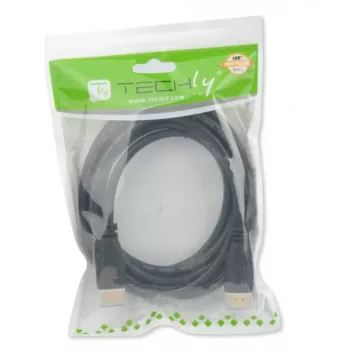 HDMI kabelis TECHLY ICOC HDMI21-8-030 3 m, HDMI Type A vīriešu–vīriešu, HDMI 2.1, 48 Gbit/s, apzeltīti kontakti, melns