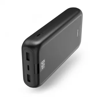 Hama 00201711 jaudas banka Litija polimēra (LiPo) 24000 mAh Antracīts