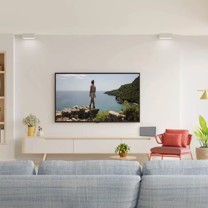 Iekštelpu TV antenna Hama Fabric Design melna pelēka USB 2m
