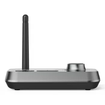 HAMA Link.it duo bezvadu audio raidītājs/uztvērējs 3.5 mm, Bluetooth, 10 m darbības rādiuss, USB barošana, melns