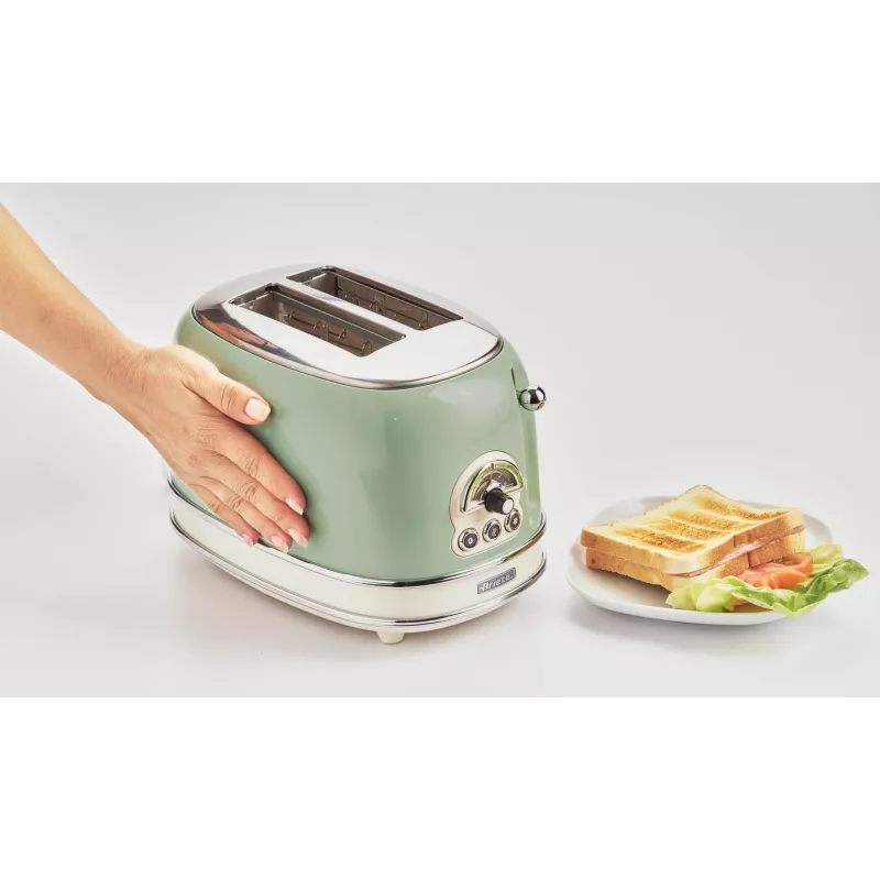 Ariete 0155/04 elektriskā šķēlēja, 2 šķēles, 810 W, zaļa