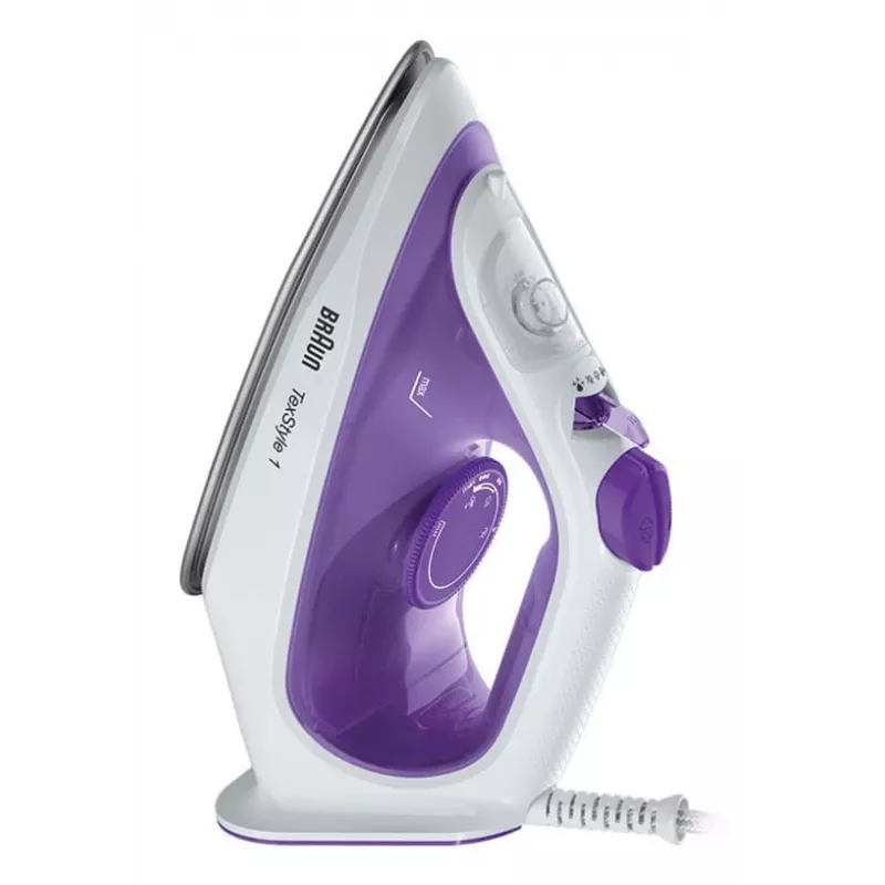 Braun TexStyle 1 SI 1080 Gludeklis ar SuperKeramikas zoli, 2000 W, Melns, Purpurs