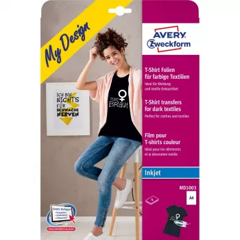 Pārnesums apģērbam Avery MD1003 Tintes printeris Balts A4 4 gab.