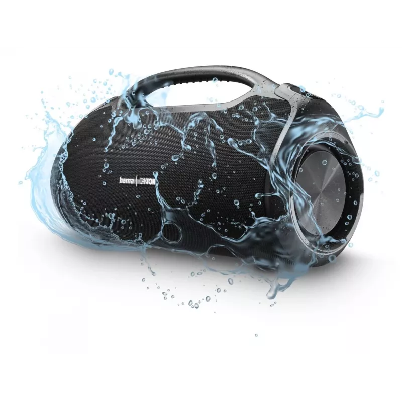 Partijas skaļrunis HAMA UltiMate Pro 120 W, bezvadu Bluetooth, ūdensizturīgs, iebūvēts akumulators, USB-C uzlāde