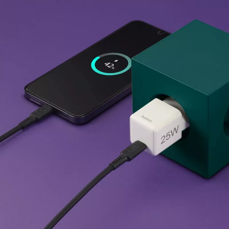 Hama 00201981 sienas lādētājs 25 W USB-C Quick Charge un Power Delivery balts
