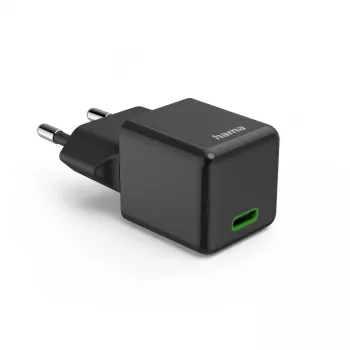 Hama 00201985 sienas lādētājs 25 W USB-C ātrai uzlādei, melns