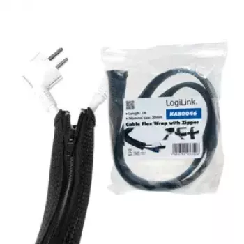 Kabeļa uzmava LogiLink KAB0046 Melna