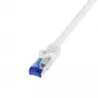 Tīkla kabelis LogiLink C6A011S RJ-45 Cat6a 0,25 m Balts