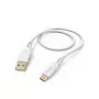 Hama Flexible USB kabelis USB 2.0 1,5 m USB A USB C Balts