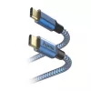 Hama Reflektīvs USB kabelis USB 2.0 1.5 m USB C Zils