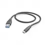 Hama 00201595 USB kabelis USB 2.0 1.5 m USB A USB C Melns