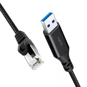 Tīkla kabelis LogiLink CU0404 RJ-45 Cat6 5 m Melns