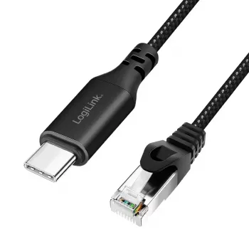 Tīkla kabelis LogiLink CU0412 RJ-45 Cat6 2 m Melns