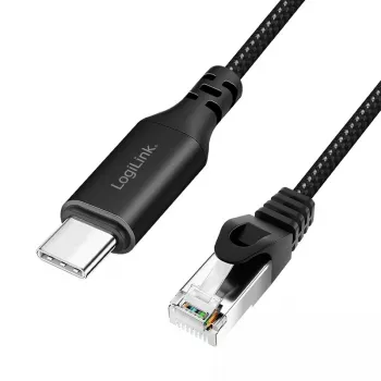 Tīkla kabelis LogiLink CU0414 RJ-45 Cat6 5 m Melns