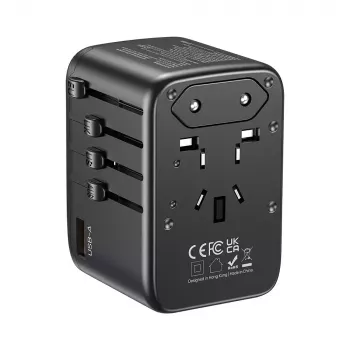 Ceļojumu adapteris UNITEK P1122ABK01 Universāls Melns C G I