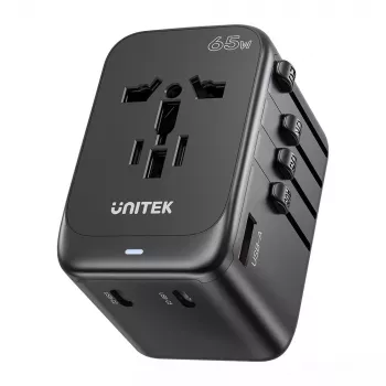 Ceļojumu adapteris UNITEK P1122ABK01 Universāls Melns C G I