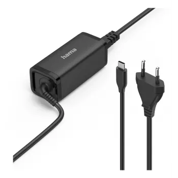 Hama 00200023 65W USB-C lādētājs melns klēpjdatoram