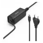 Hama 00200023 65W USB-C lādētājs melns klēpjdatoram