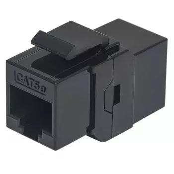 Intellinet Inline Coupler Cat5e UTP Keystone Tipa 8P8C Sieviete–Sieviete Melns