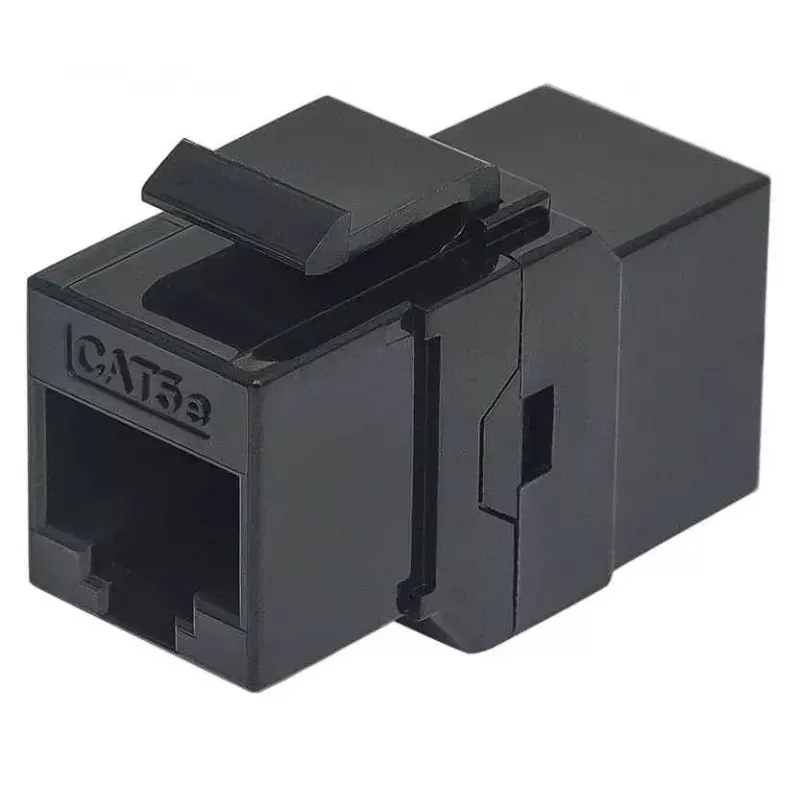 Intellinet Inline Coupler Cat5e UTP Keystone Tipa 8P8C Sieviete–Sieviete Melns