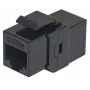 Intellinet Inline Coupler Cat5e UTP Keystone Tipa 8P8C Sieviete–Sieviete Melns