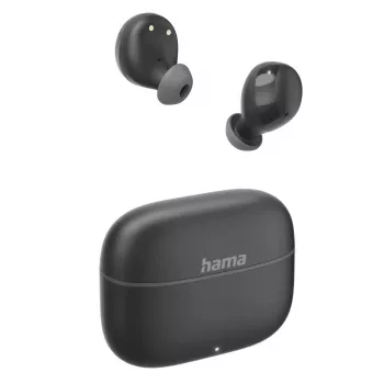 Hama Freedom Buddy II TWS austiņas, iebūvēts mikrofons, Bluetooth, melnas