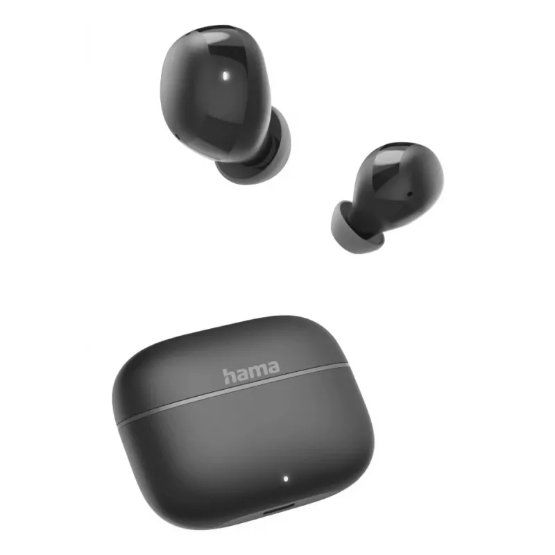 Hama Freedom Buddy II TWS austiņas, iebūvēts mikrofons, Bluetooth, melnas
